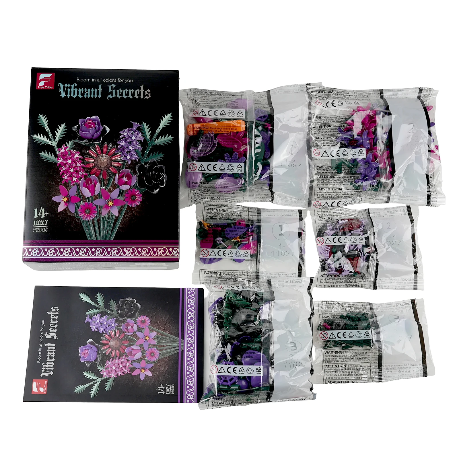 

Строительный блок, готический букет, черная роза, 614 шт., яркие секунды, искусственные цветы, ботанический домашний декор, игрушка-головоломка, рождественский подарок