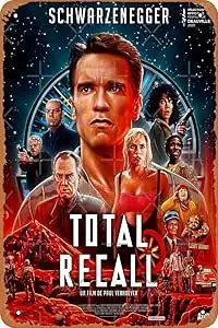 Metal Sign - Total Recall 30th Anniversary Tin Poster 12 X 8 Inches