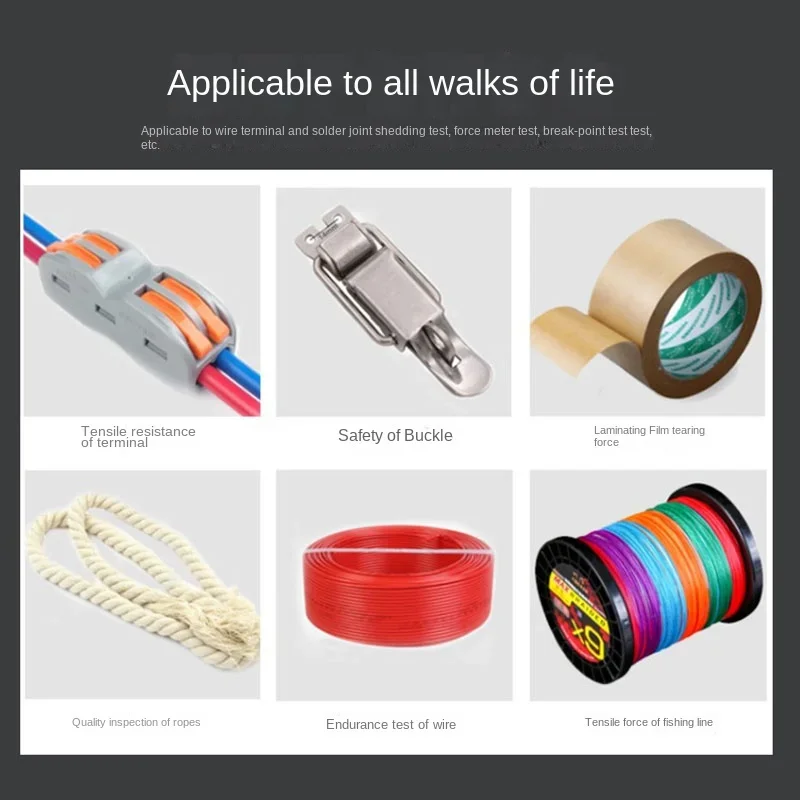 Hand-Cranked Horizontal Force Gauge Test Stand Push-Pull Force Meter HLA Spiral Rack 500N/50KG NEW BB
