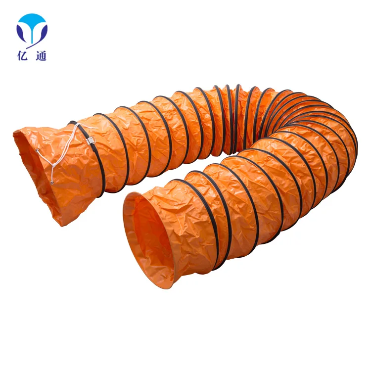 yyhc1000mm 10M Fireproof Flame Retardant Heat Resistance Air Duct Flexible PVC Ducting Hose