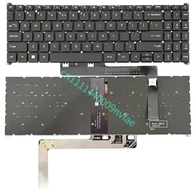 US for Acer Aspire A315-510P EX215-33 N23H4 Laptop Keyboard 0.3