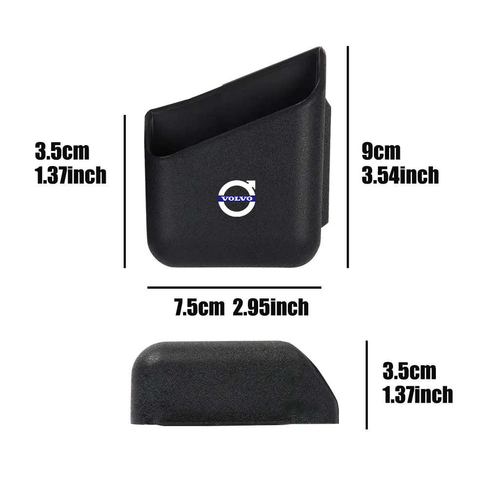 2PCS New Auto Truck Pillar Pocket Holder Box Storage Bag For Volvo S40 S60 S70 S80 S90 V40 V50 V60 V90 XC60 XC70 Rdesign C30