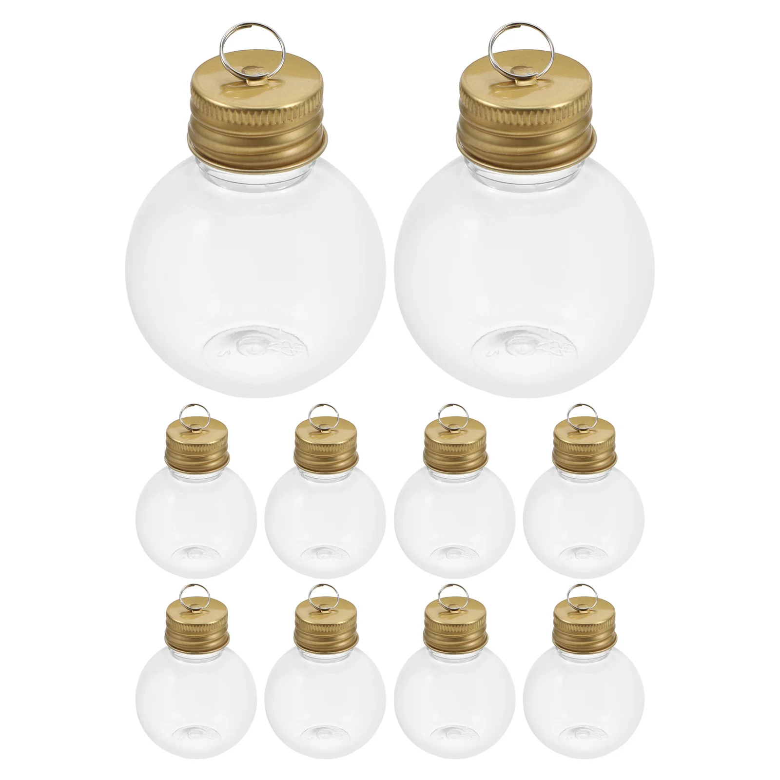 

10Pcs Outdoor Juice Bottles Transparent Milk Bottles Sealing Juice Bottles Cold Beverage Packing Bottles