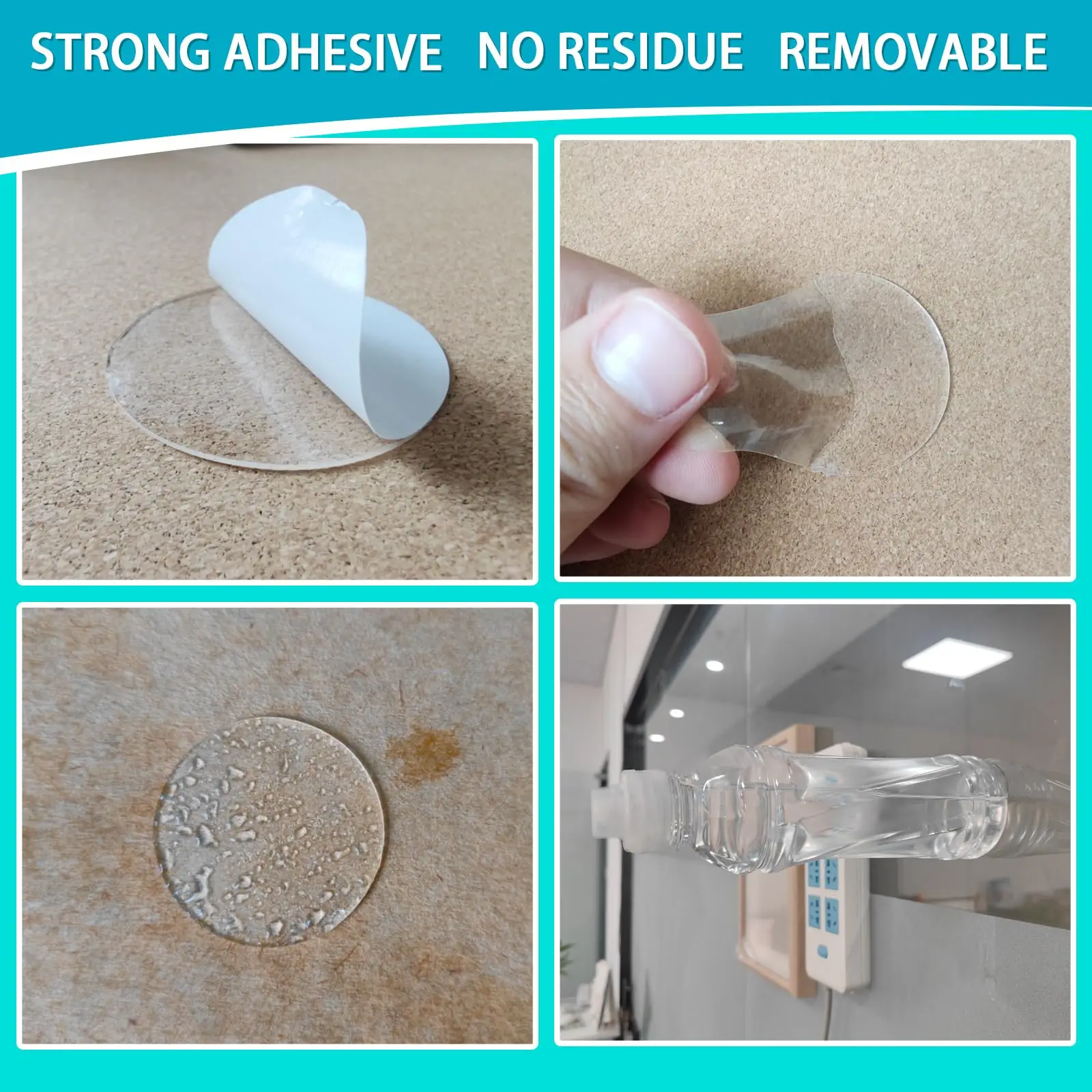 10/20/40mm Adhesive Double Sided Tape Stickers Removable Round Sticky Tack No Trace Small Stickers for Festival Decoration