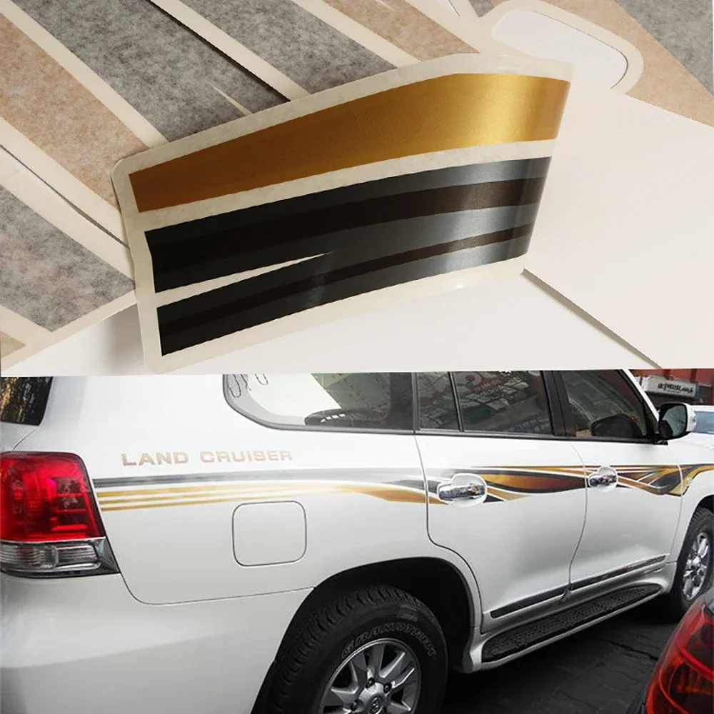 

Для Toyota Land Cruiser 200 LC200 2008-2013 2014 2015 наклейка на боковую дверь автомобиля, спортивные наклейки на кузов, виниловая наклейка, автомобильные аксессуары