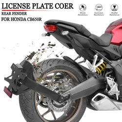 NEW Motorcycle Rear Wheel Mudguard Fender With License Plate Holder LED Light For Honda CB650R CB 650 R CB 650R 2021 2022 2023