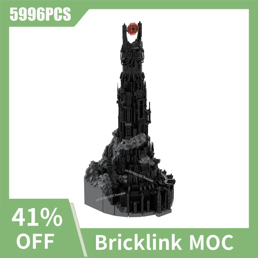 

5996 шт. Moc знаменитые кольца кино архитектура темная башня крепость Саурона Барда-dur Ultimate коллекция креативные игрушки подарочные блоки