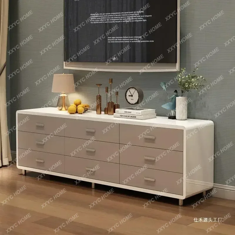 

. Комод для гостиной, ТВ-шкаф, встроенный шкаф для хранения, простой современный комод для спальни, скандинавский стиль