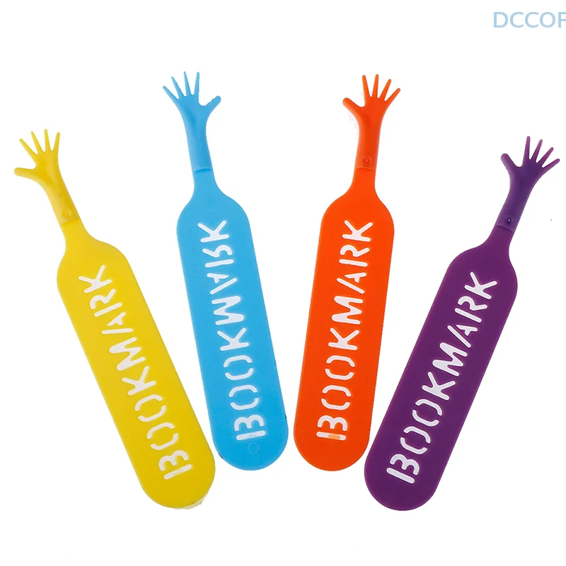 4 pcs/set Colorful Plastic Bookmarks Set Creative Gift Children Stationery