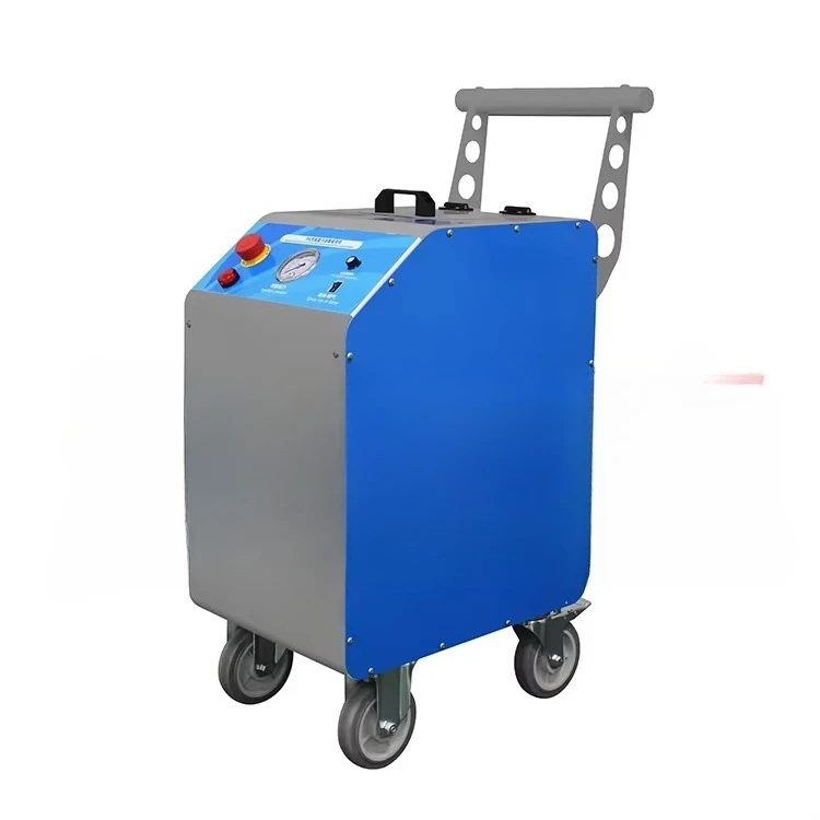 Engine carbon deposition removal Dry ice cleaning metal