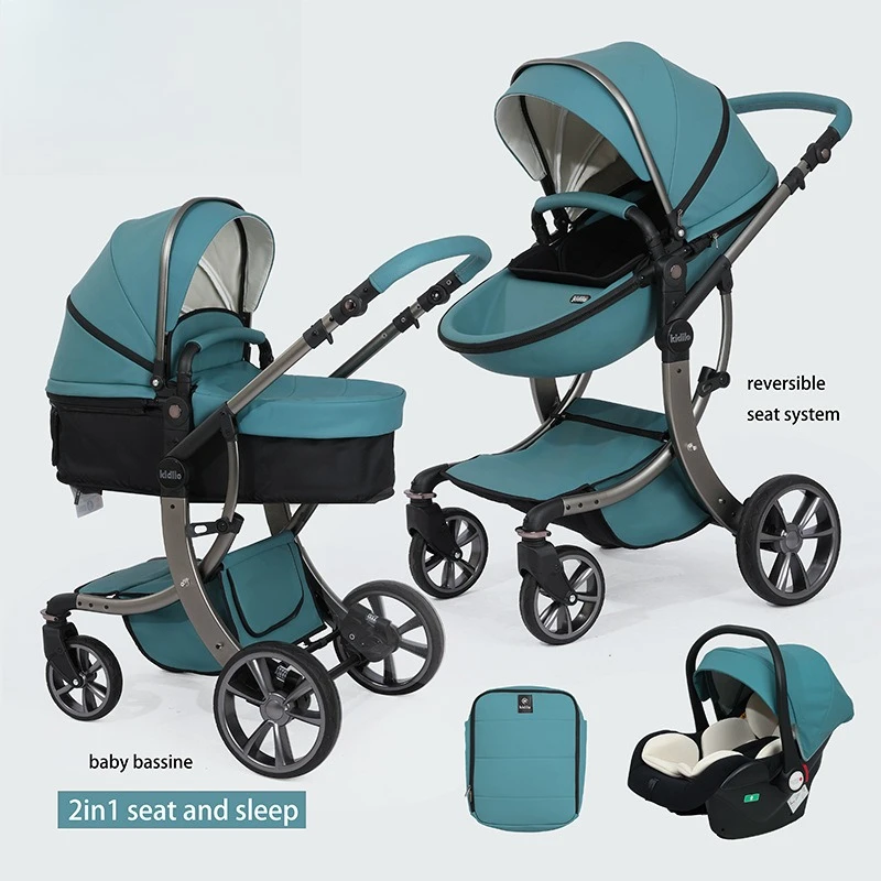 

Stroller can sit and lie down two-way newborn children multifunctional high landscape