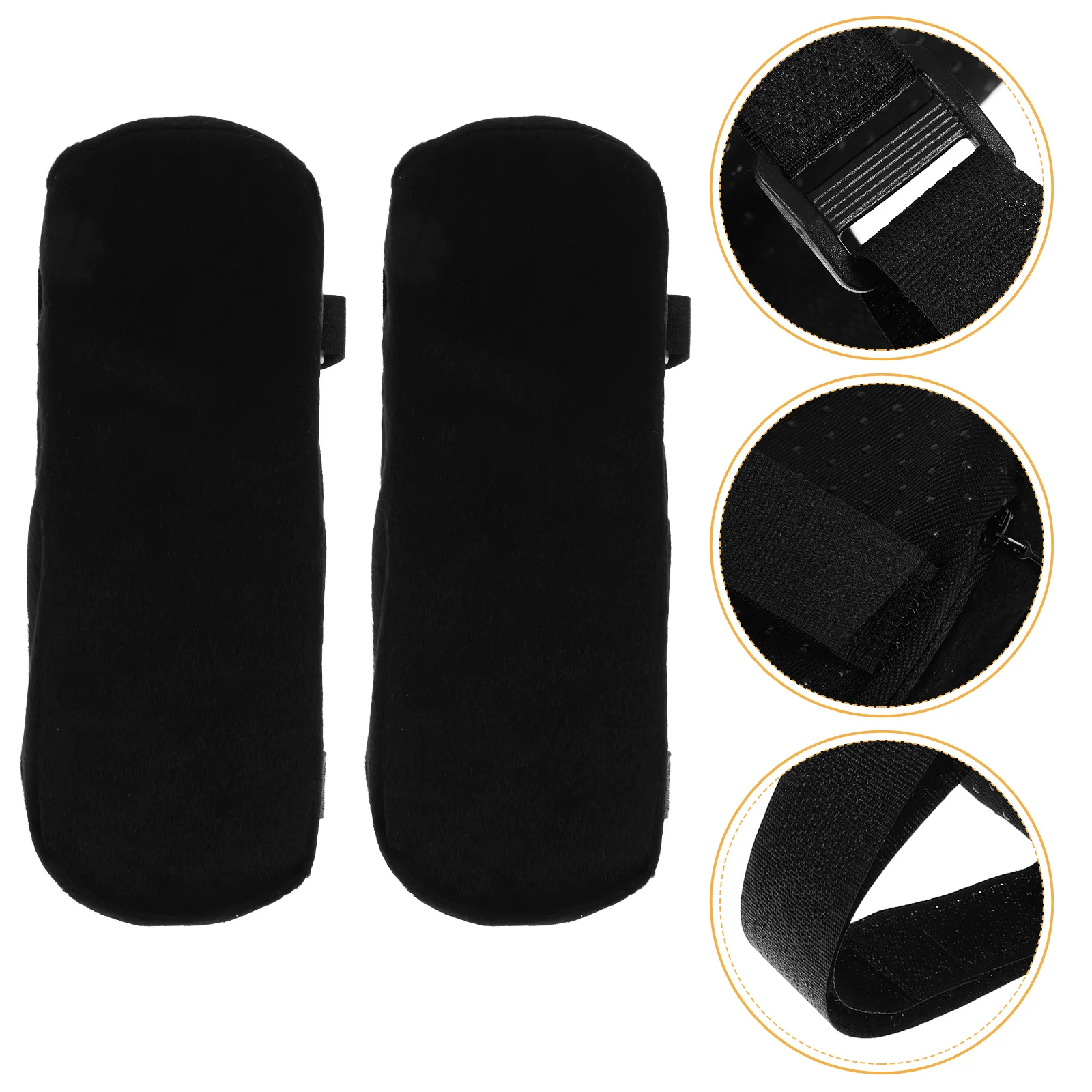 

2Pcs Chair Armrest Pads Soft Touch Office Chair Armrest Covers for Extended Use Wheelchair Arm Pads Stylish Design Wear