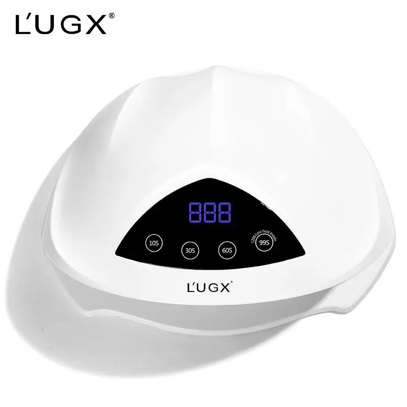 Lugx เครื่องฉายแสงยูวี/LED 72W แบบมืออาชีพเครื่องอบเล็บหลอดไฟ LED UV แบบพกพาสำหรับเล็บ