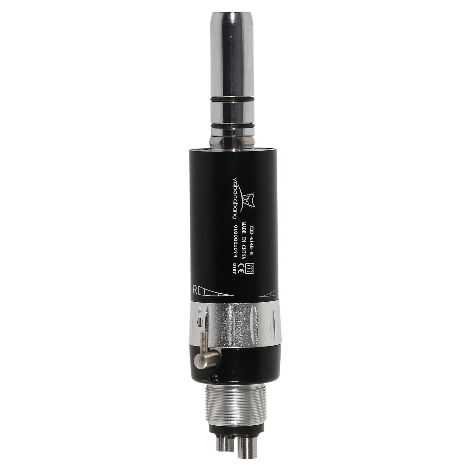 den tal Slow Low Speed E-type Air Motor Micromotor 4 Hole Handpiece Fit N-S-K EP(Black)