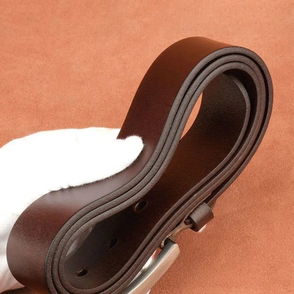 Trendy Versatile Business Leather Belt Luxury Brand Man Leisure Belt Pin Buckle Waistband