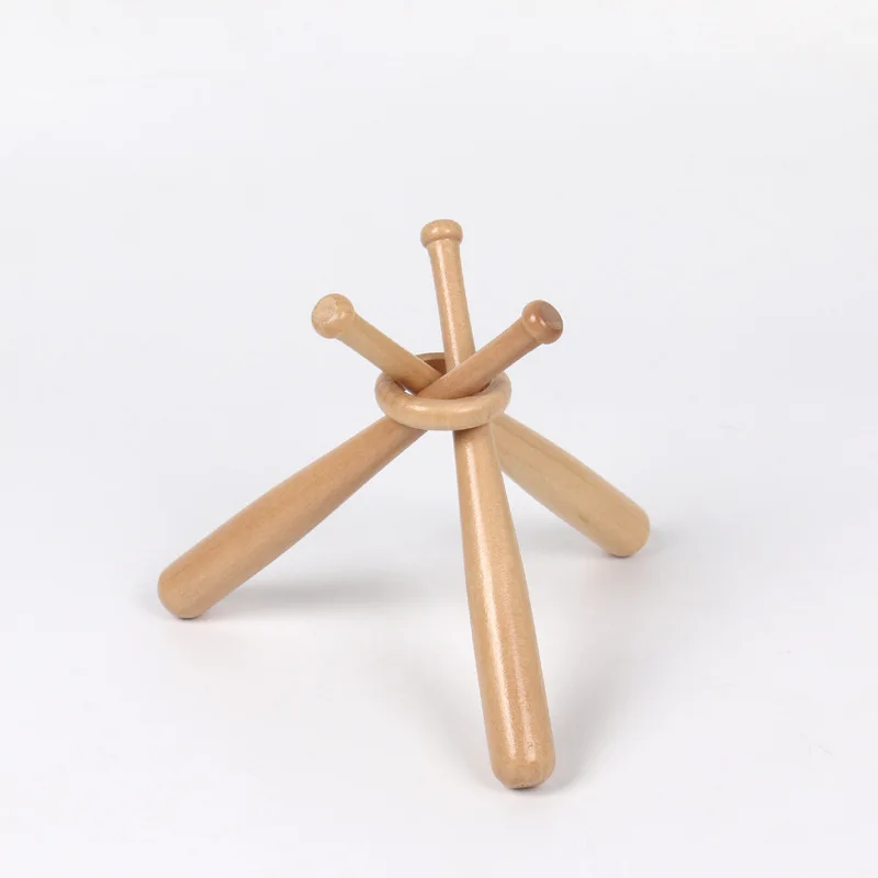 2024 best-selling factory spot wooden crafts baseball bat toys Mini baseball bat display stand wholesale