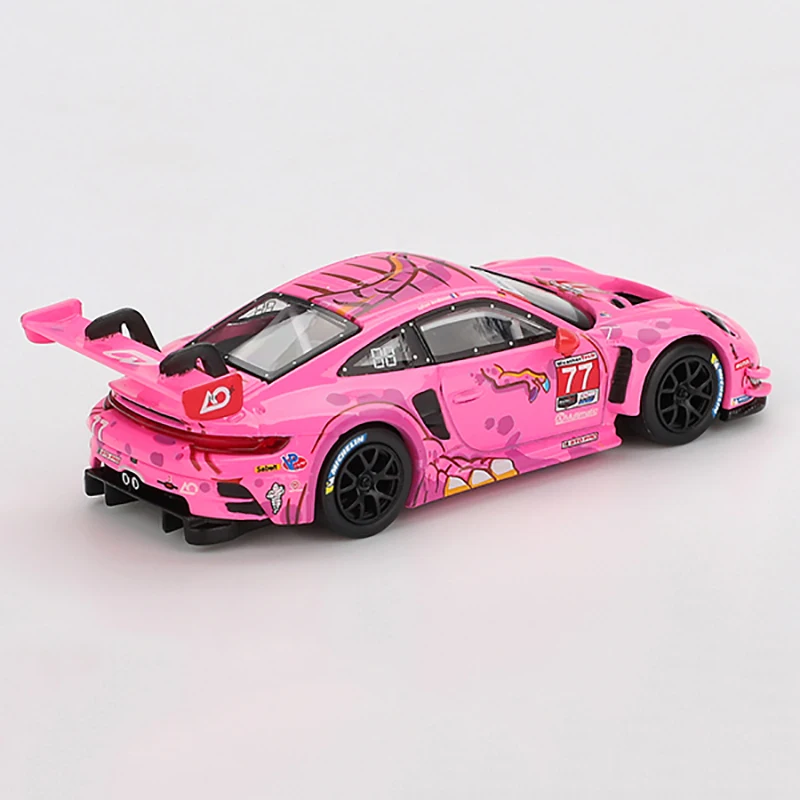 MINIGT 1/64 911 GT3 R #77 AO Racing 2024 IMSA ROAD MGT1052-CH Alloy Diecast Car Model Boys Toy Gift Decorations