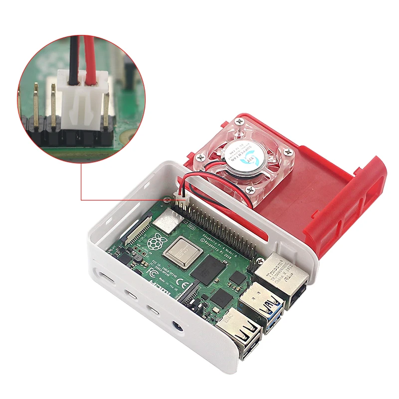 Корпус для охлаждающего вентилятора Raspberry Pi 4 из АБС-пластика, 40x40