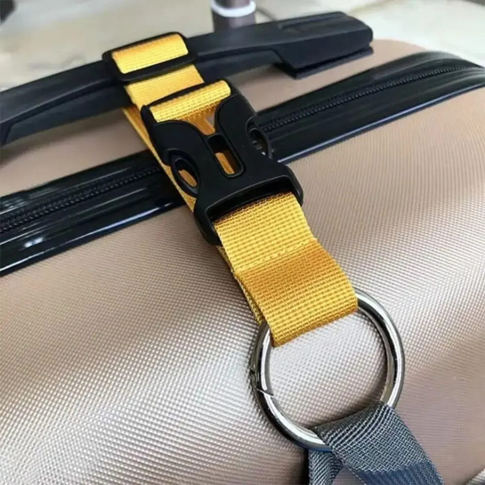 Nylon Luggage Straps Belts Suitcase Bag Straps Travel Baggage Ties Baggage Lock Hooks Adjustable Hanging Buckle Straps