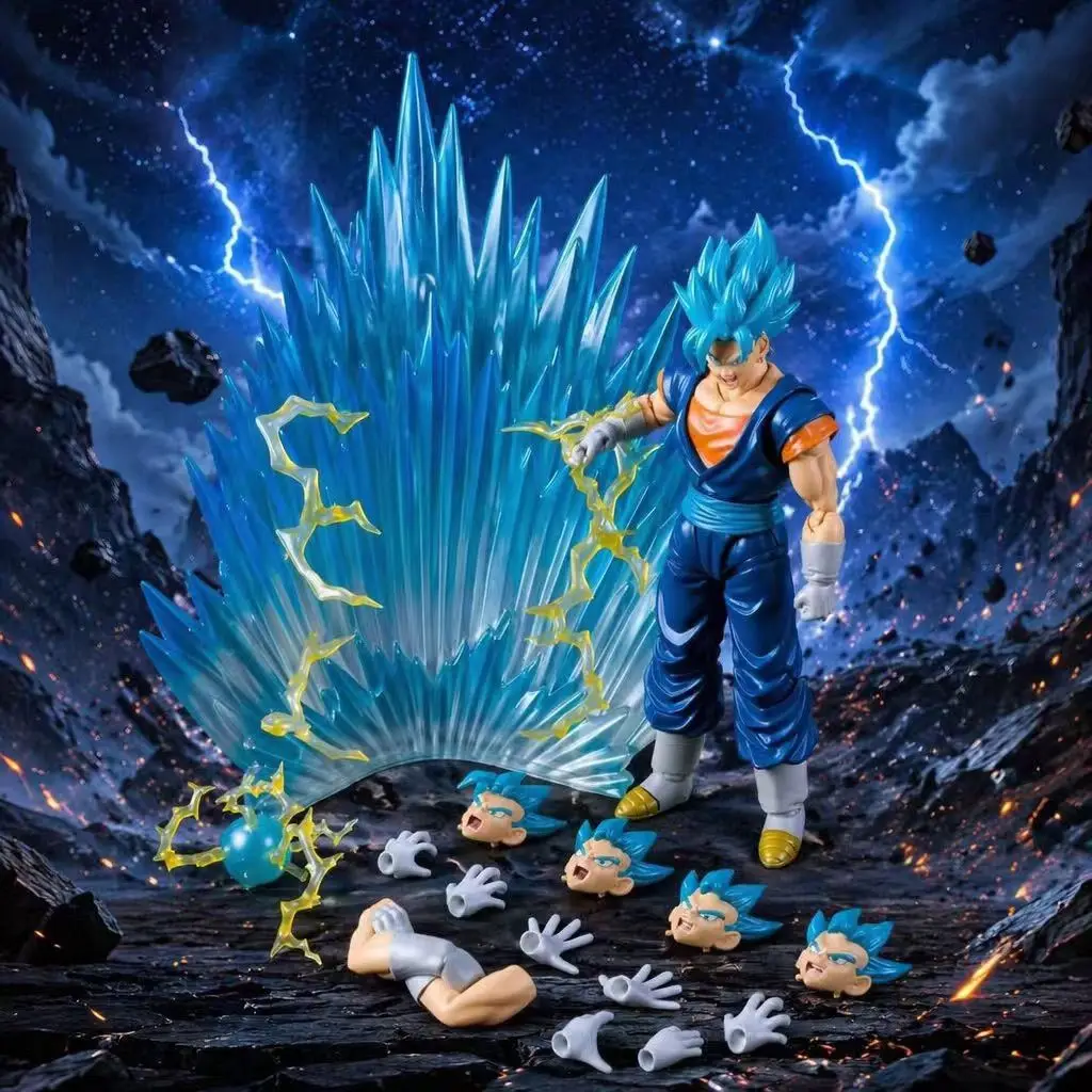 In Stock KO SHF Ultimate Ace Blue Vegito Articulated Figure Power Feared Even By Gods Vegito 2.0 Anime Action Figures Toys Gifts