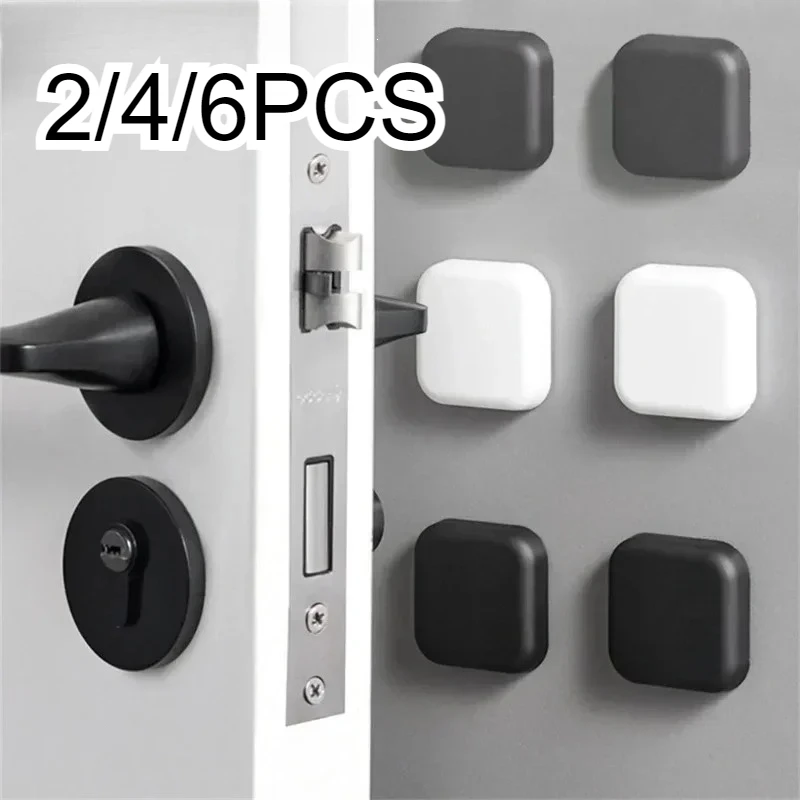 

2/4/6PCS Door Stop Silicone Handle Cushion Wall Protection Self-adhesive Silent shockproof Protective Home Decoration Accessorie
