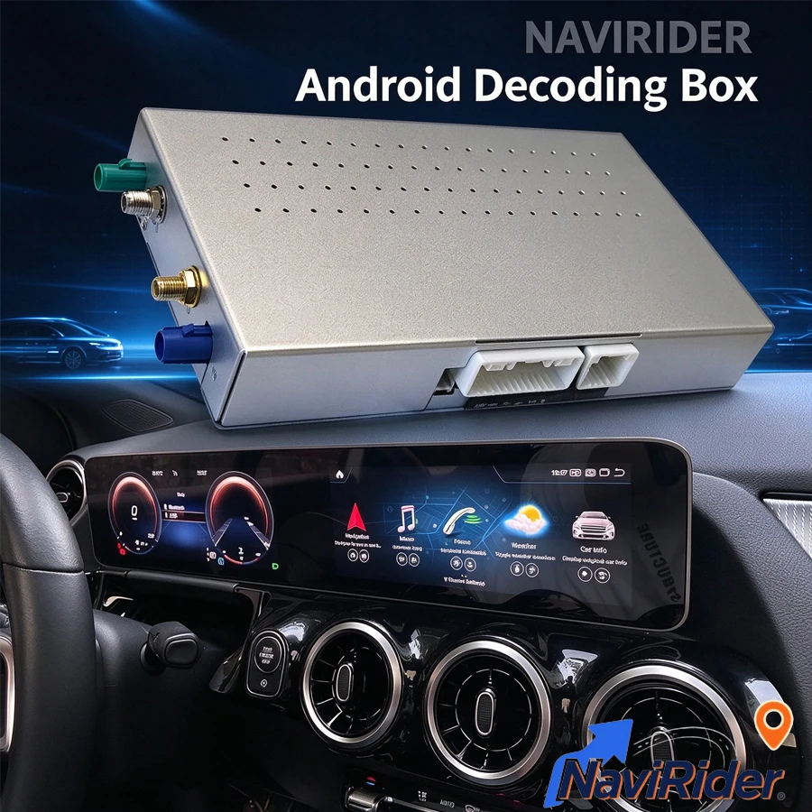 Upgrade Qualcomm 665 Android Decoder Box Upgrade Wireless CarPlay Auto For Mercedes Benz A B GLA GLB CLA Class 2020-2023 NTG 6.0