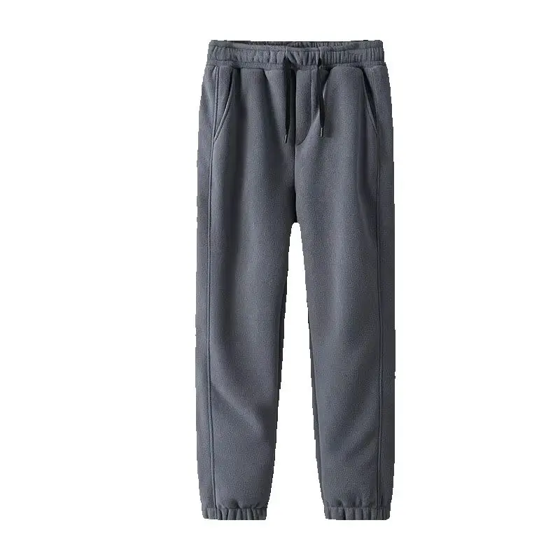 Autumn Winter men Loose plus size pant Fleece casual pants 10XL 185kg