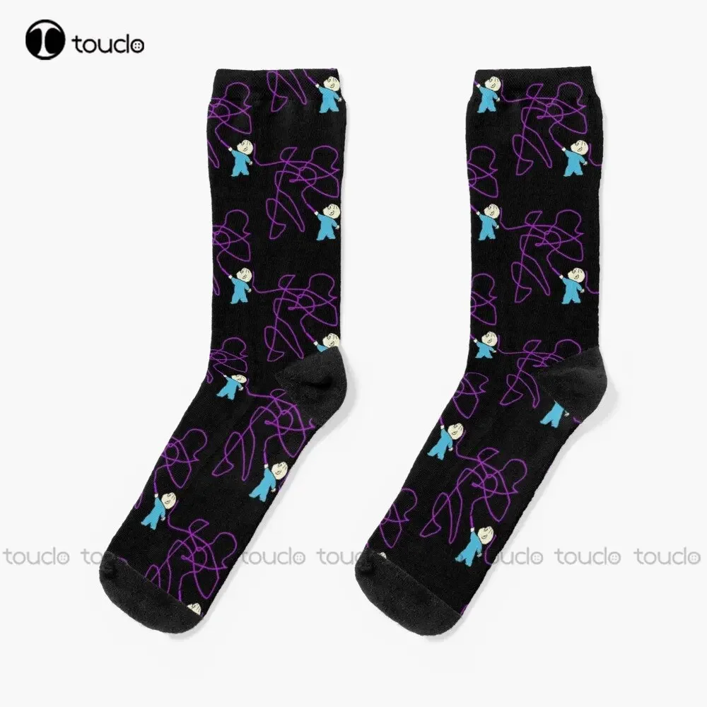 Harold And The Purple Crayon Gift For Fans For Men And Women Socks Novelty Socks Street Skateboard Socks Custom Gift New Popular