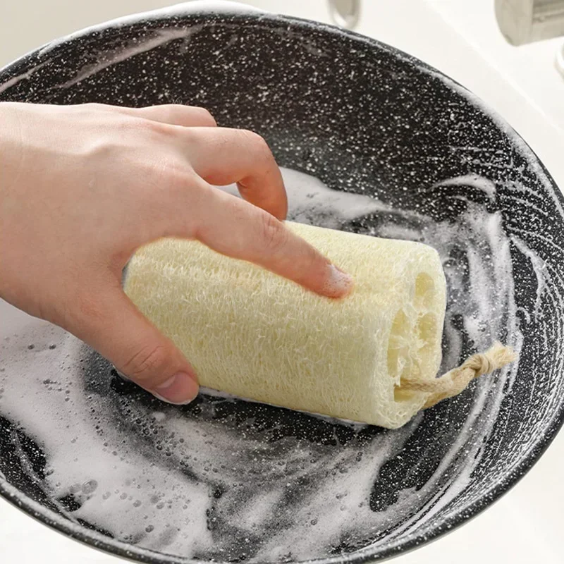 Natural Luffa Sponge Dish Washing Cloth Loofah Scrubbing Pad Ecological Planting Household Kitchen Clean Brush Dish Pot Scrubber