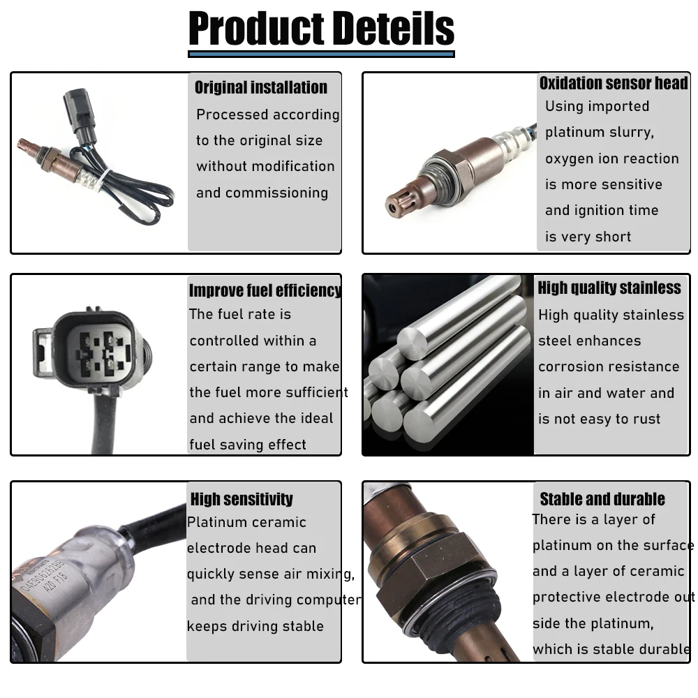 Upstream O2 Oxygen Sensor LR001459 For Land Rover LR2 3.2L 2008 2009 2010 2011 2012 2007 Volvo V70 XC60 XC70 3.2L 234-9027