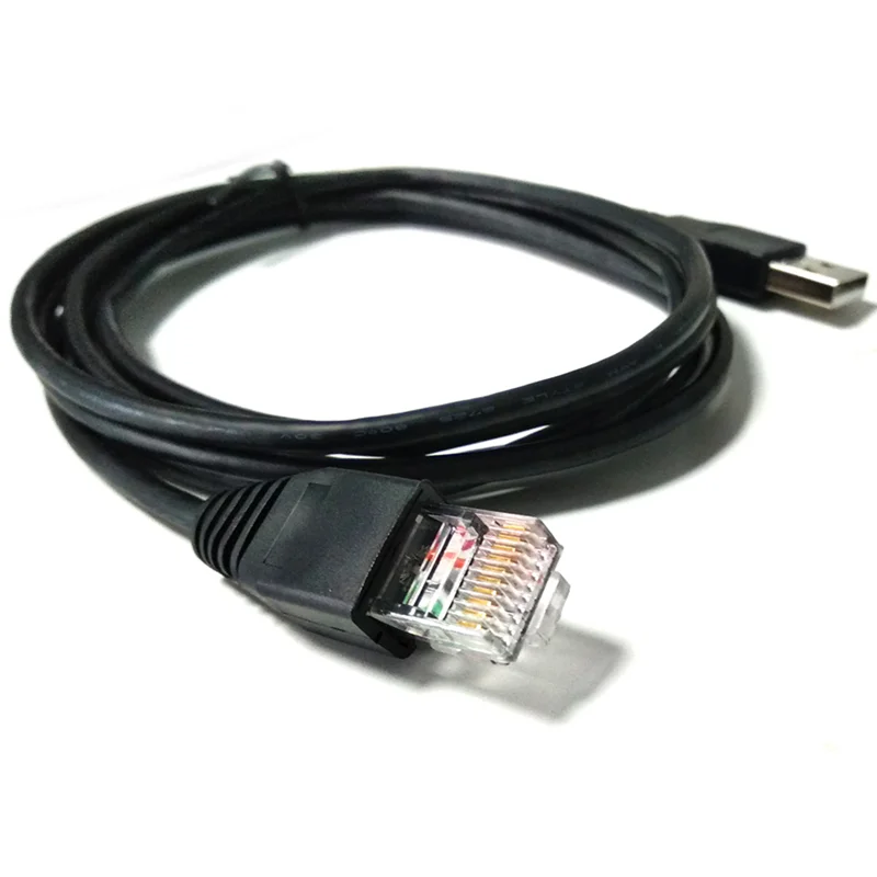 USB To RJ50 Console Cable with Molded Strain Relief Boot,5M