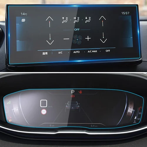 Película protectora para navegación GPS de coche, Protector de pantalla de vidrio templado para Peugeot 3008 5008 3008GT 4008 2017 2018 2019