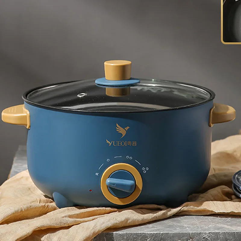 Electric cooking pot student dormitory pot household small frying pot steamer multifunctional