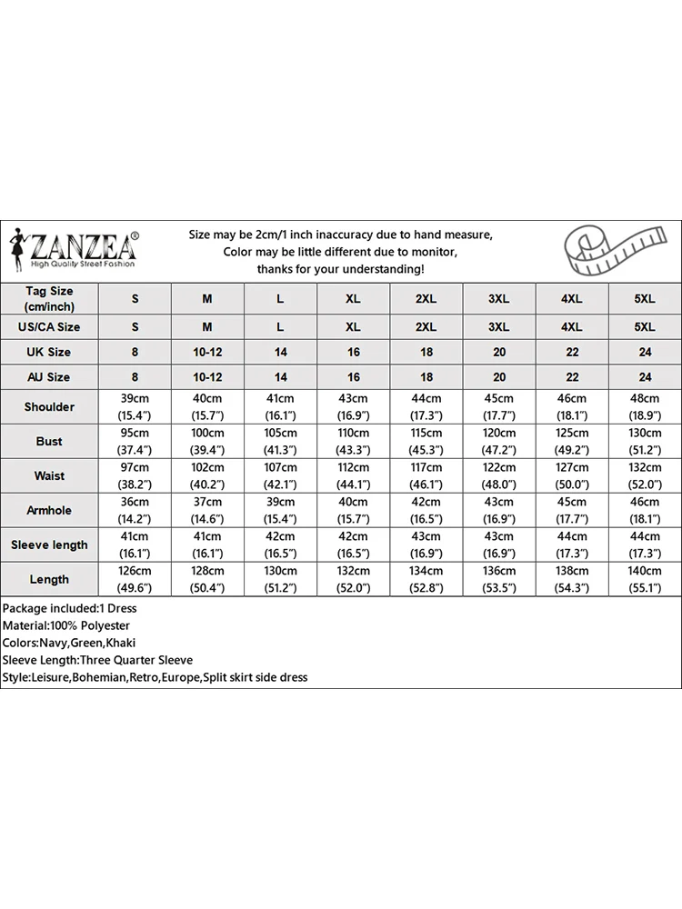 ZANZEA femmes robes longues décontractées automne 2025 col rabattu boutonné poche plaquée fente latérale chemise femme vêtements de trajet 3XL