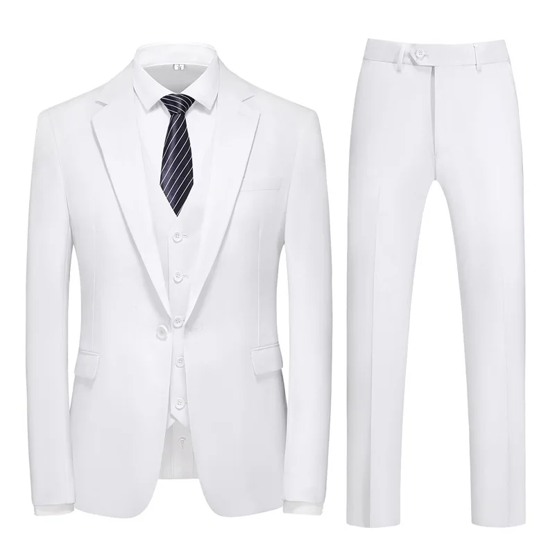 ZH21 formal slim fit autumn new single-breasted suit groomsmen suit business tops