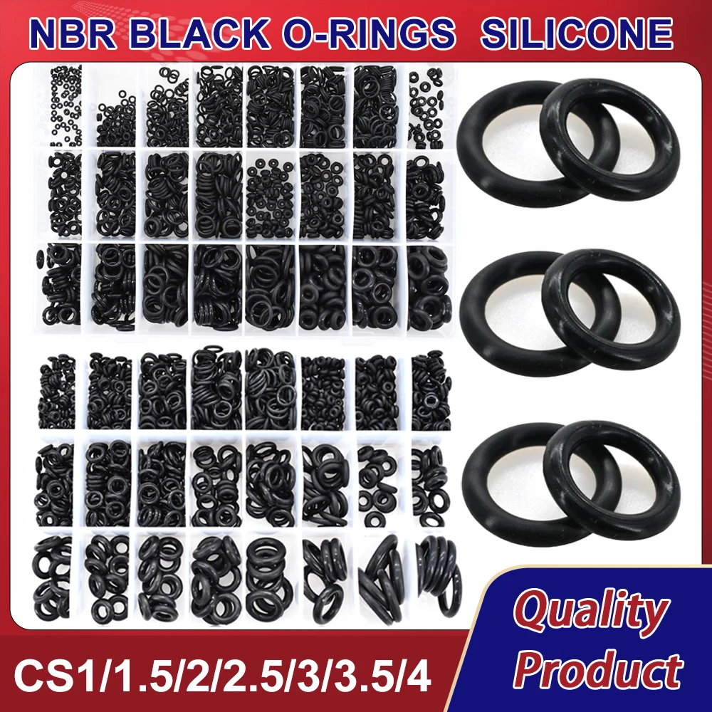 

NBR Black O-Rings Silicone Plumbing Rubber Gaskets Seal O Ring High Temperature Oring Corrosion Oil Resist Sealing Washer CS1-4