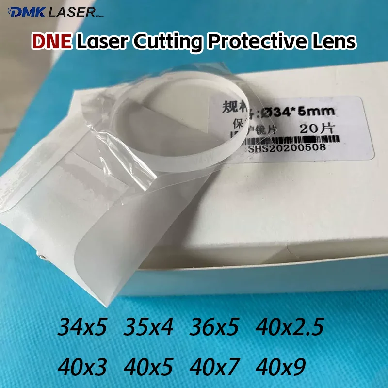 DNE Laser Cutting Head Protective Windows Lens 34*5mm 35*4mm 36*5mm 40*2.5 40*3 40*5 40*7 40*9 For DNE Laser Cut Machine