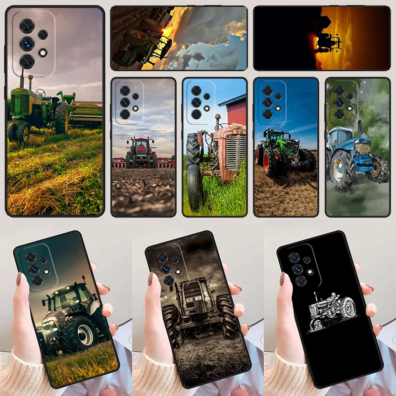 Tractor Agriculture Farm Fields phone case For Samsung Galaxy A42 A31 A40 A51 A71 A32 A80 A91 A52 A72 A20e A21S A50 A70 A11 A12