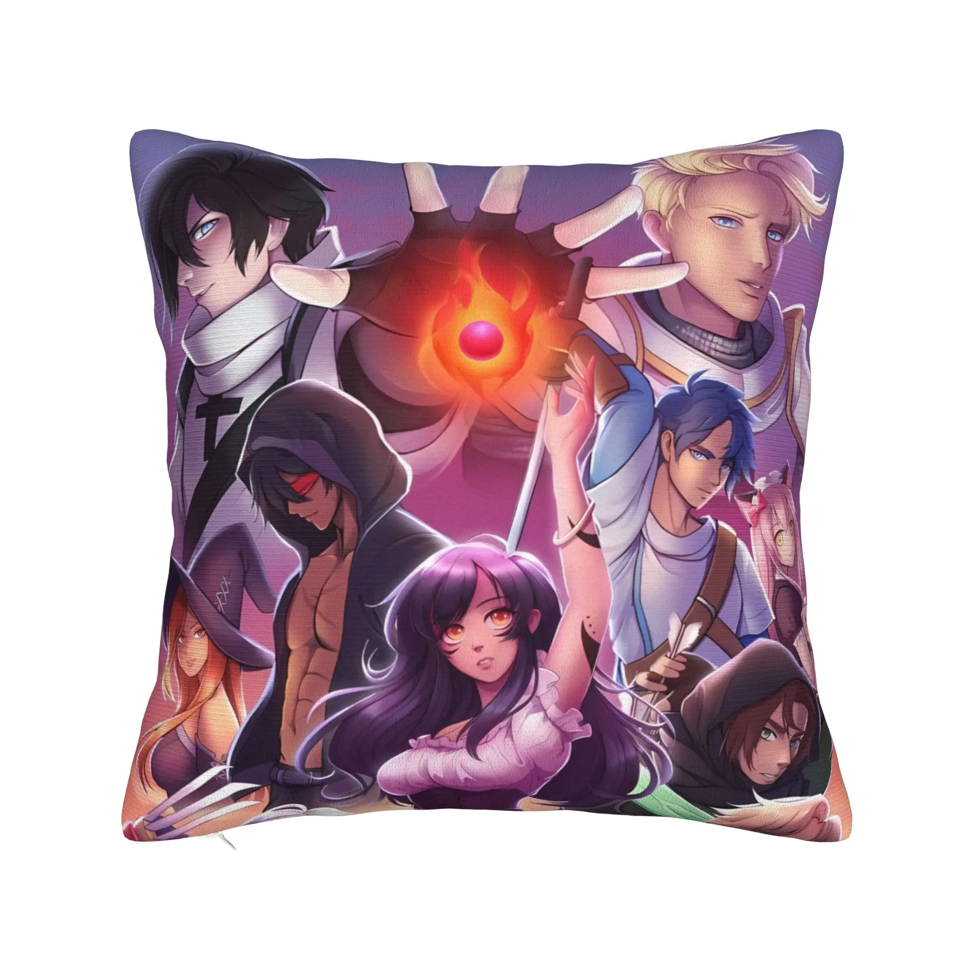 Funny Aphmau Silly Face Portrait Pillow Case  Soft Pillow Cover Novelty Pillowcases For Sofa Home Decoration