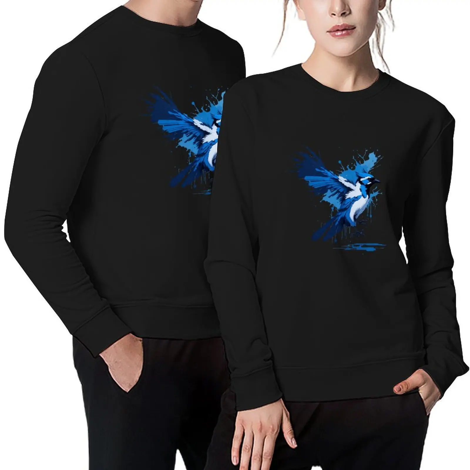 

Blue jay flying bird — Animals Pullover blouse men's sweat-shirt set anime clothes oversize sweatshirt