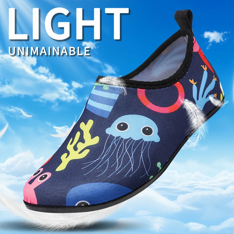 Kinder Wasser Strand Schuhe Schwimmen Barfuß Mädchen Schnell Trocknende Aqua Schuhe Junge Farbe Licht Weiche Slipper Schnorcheln Schwimmen Socken – Detail 3