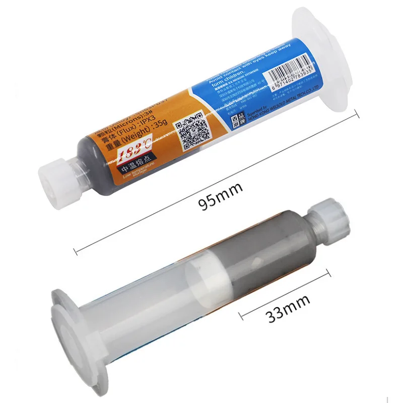 Mechanic XG-Z40 10CC Sn63/Pb37 Tin Solder Paste Syringe High Viscosity 183℃ Soldering Flux For Mobile Phone SMD PCB Chips Repair