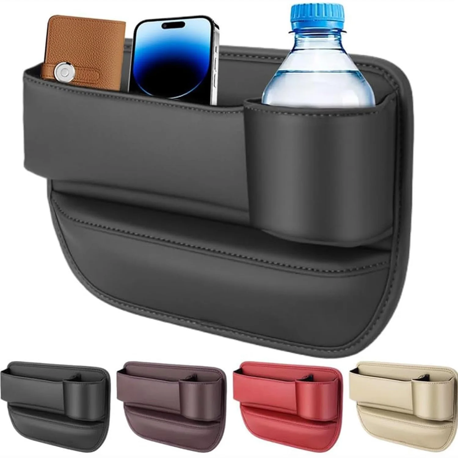 Auto Sitz Lücke Organizer Lagerung Box Tasche Multifunktions Brieftasche Schlüssel Karte Tasse Telefon Halter Lagerung Tasche Auto Innen Zubehör