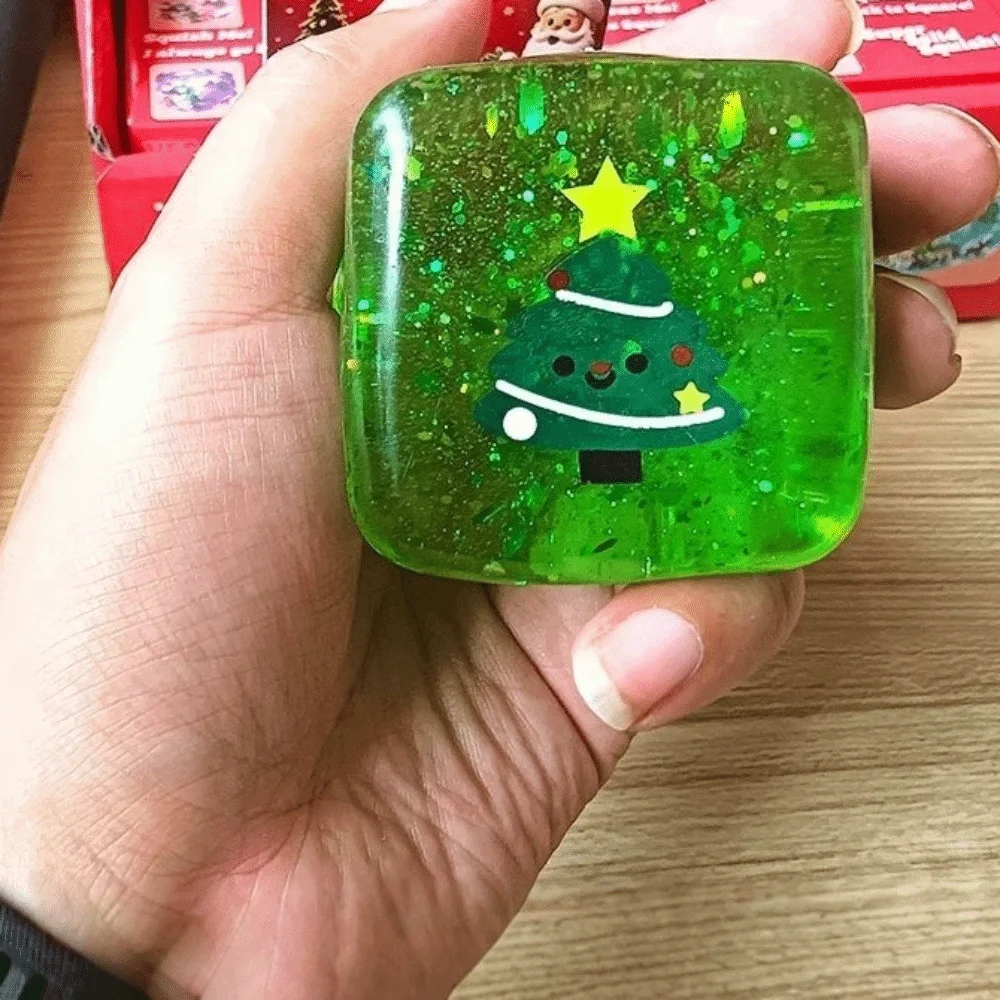Mini Cube Shape Christmas Squeeze Toys Slow Rising Soft Squeeze Toys Nice Cube Mini Size Christmas Squishy Toy Gift Ideas