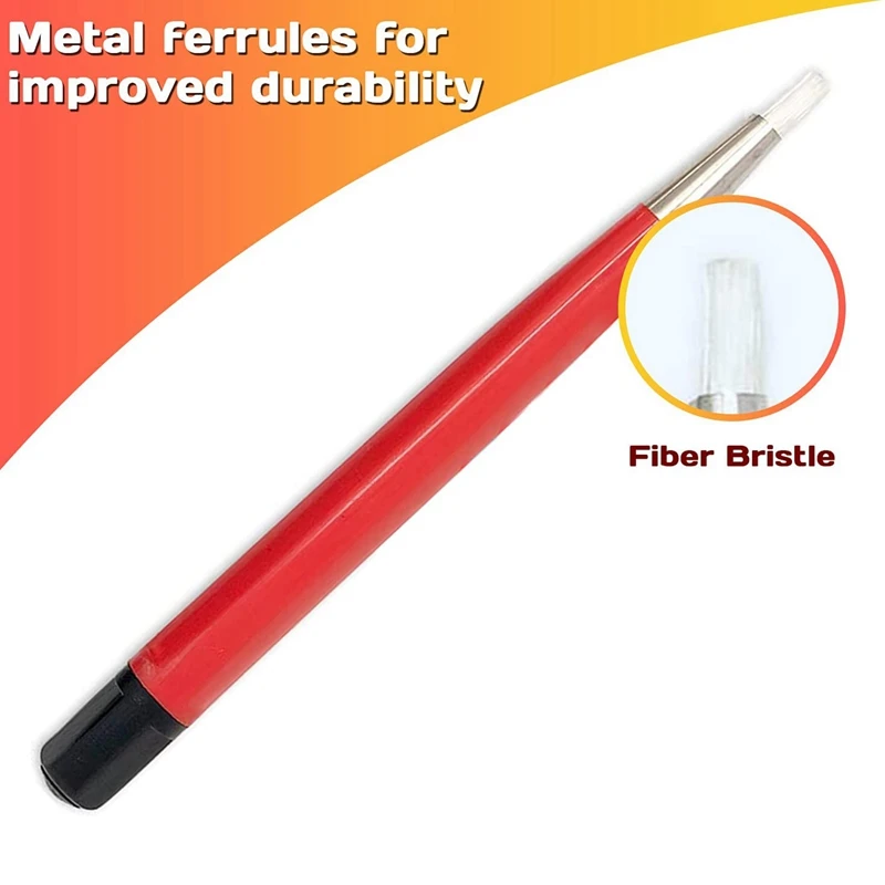 3Pcs Red Fiber Pen Watch Repair Tool Watch Rust Removal Brush Pen Watch Repair Tool