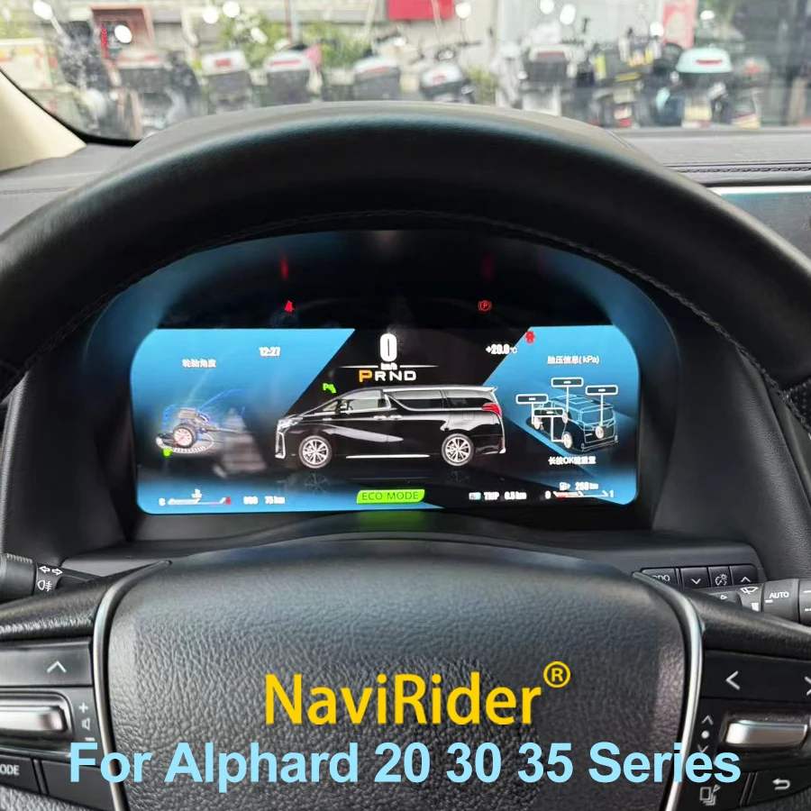 

For Toyota Alphard 20 30 35 Series 2008-2018 LCD Instrument Cluster Digital Dashboard Panel Virtual Cockpit Speedometer Carplay