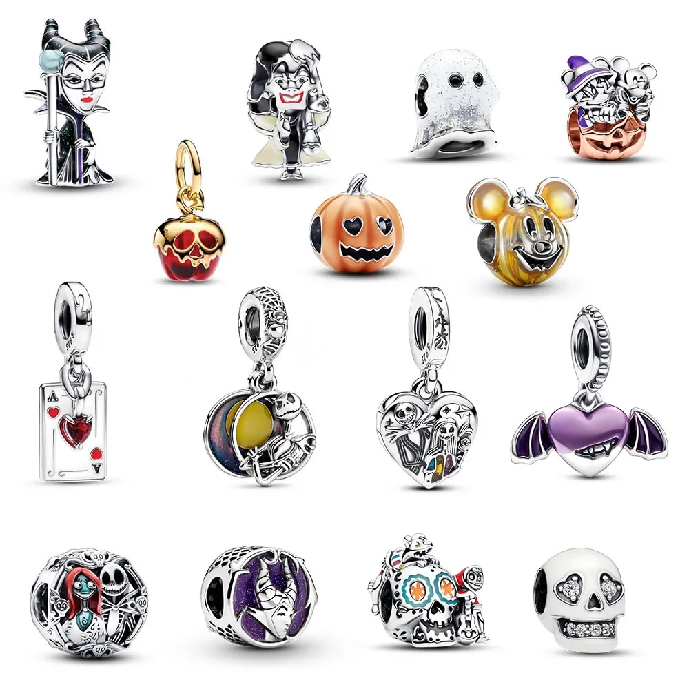 

925 Sterling Silver Jewelry MINISO Villains Charm Trio Charm Fit Original Bracelet Women Pendant Bead DIY Gifts