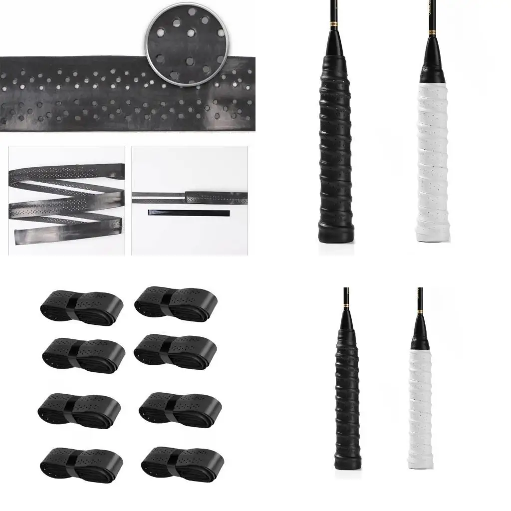 

Y1uc 8pcs теннисная рукоятка сцепления овергрипает антислипные теннисные ракетки, грип -антискридные потели для тенниса, тыквы и