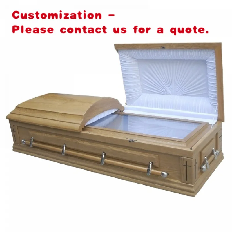 

Гроб из МДФ с остеклением, модель SA02, для рынка Южной Америки