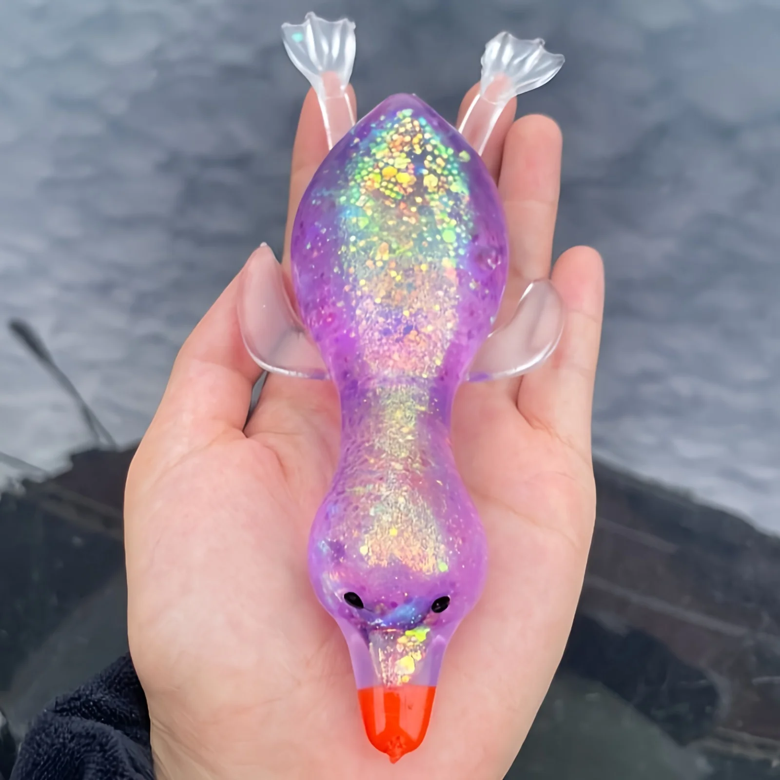 Jumbo Squishy Gelbe Ente Fidget-Spielzeug Niedliche Gänse-Quetschfiguren Stressabbau-Spielzeug für Erwachsene Dehnbares Spielzeug Bestes Geschenk für Freunde – Detail 10